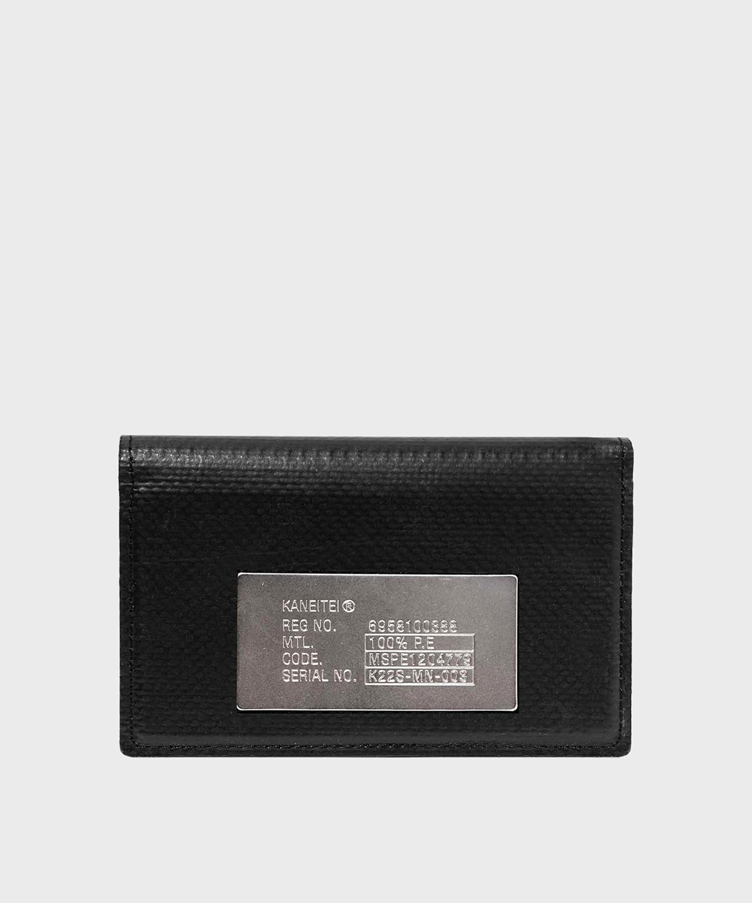ECLIPSE CARD WALLET (BLACK) / UPCYCLED - 카네이테이